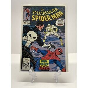 Marvel Comics The Spectacular Spider-Man #143 Oct 1988 Comic Book KG Punisher